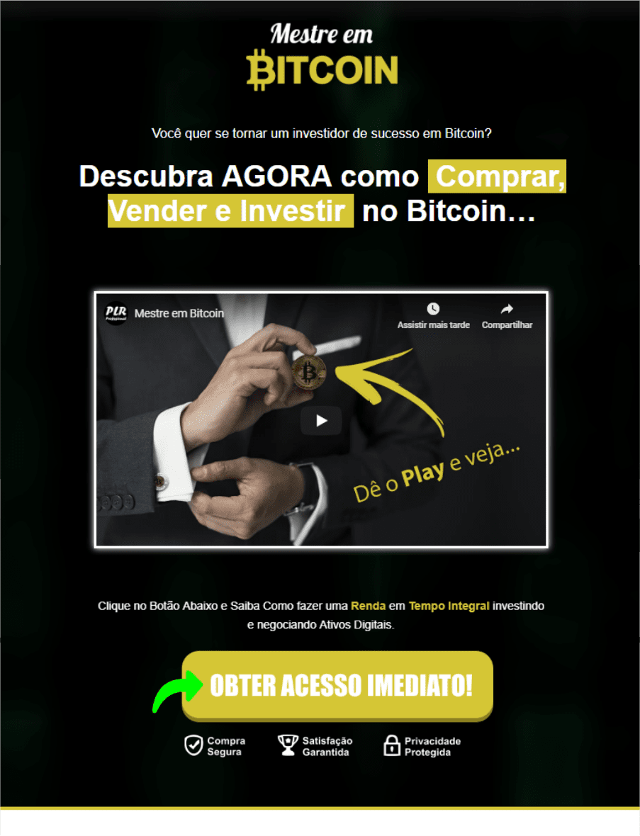 plr mestre em bitcoin - PLR Profissional®