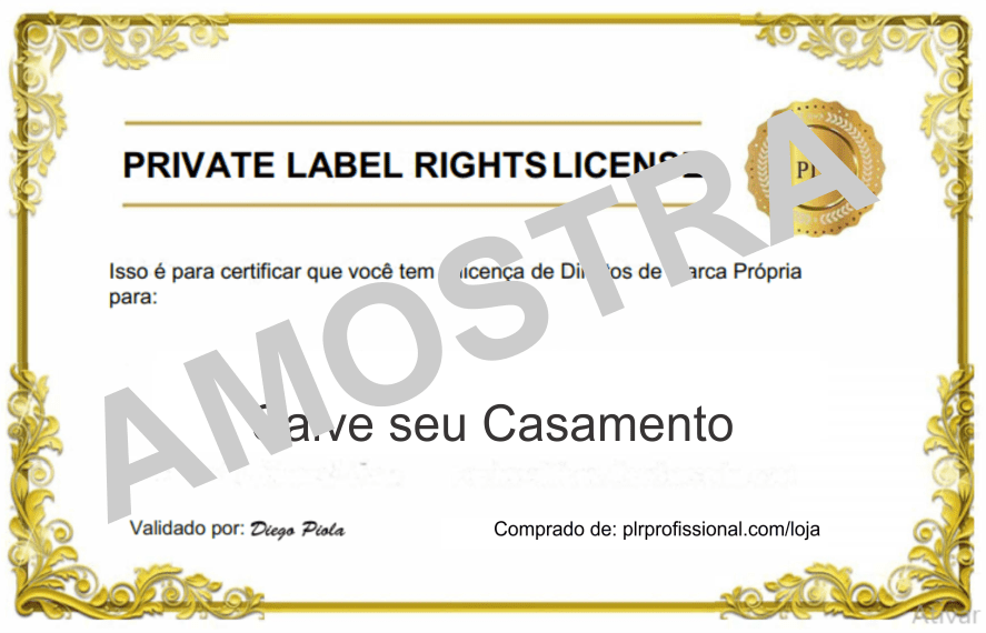 Licença PLR - Amostra Licença PLR - Amostra