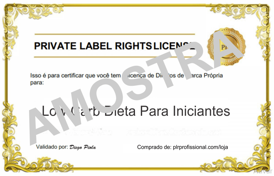 Licença PLR - Amostra Licença PLR - Amostra