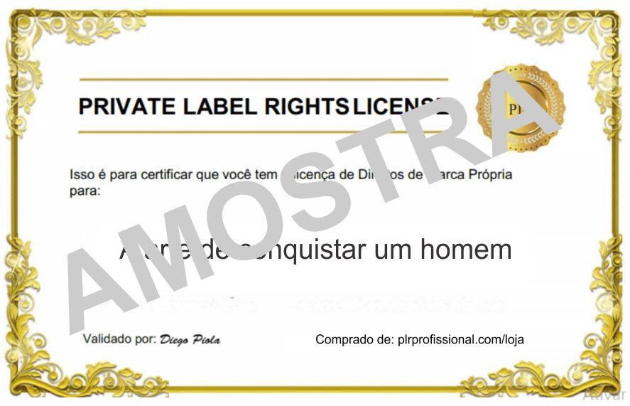 Licença PLR - Amostra Licença PLR - Amostra