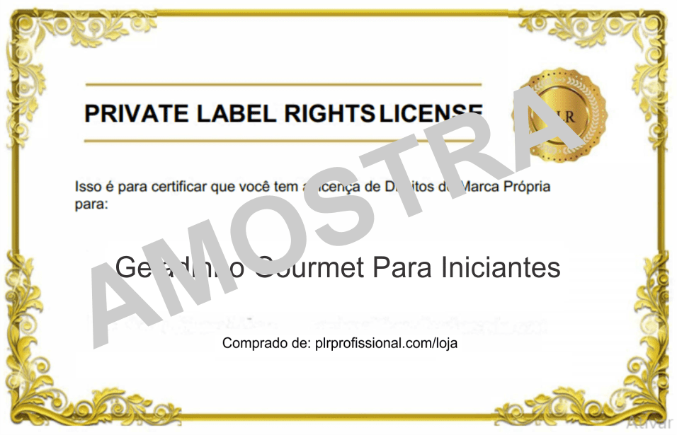 Licença PLR - Amostra Licença PLR - Amostra